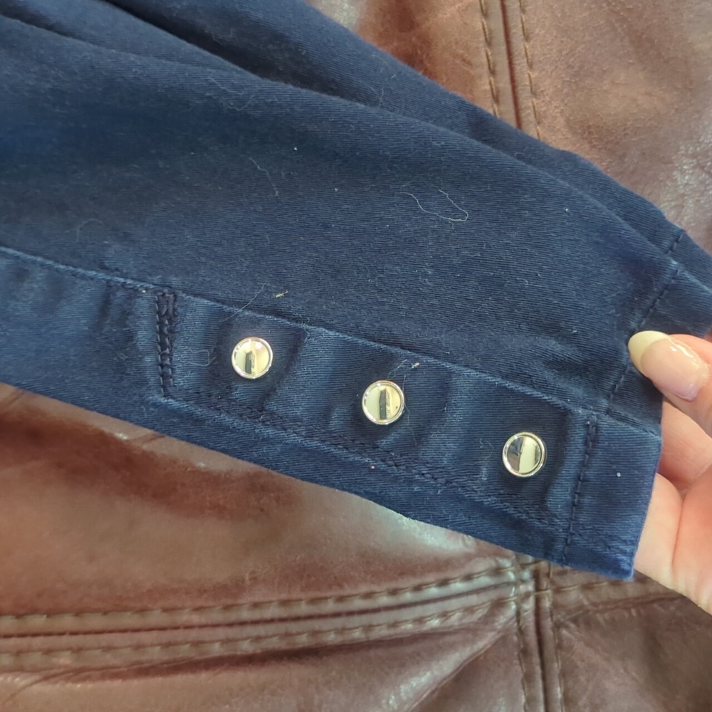 White House Black Market Stretchy Blue Pants - Picture 3 of 4